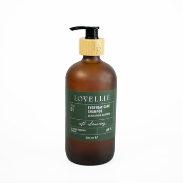 Делікатний шампунь М&rsquo;яке очищення Everyday Care Shampoo Soft Cleansing LOVELLIE 500 мл