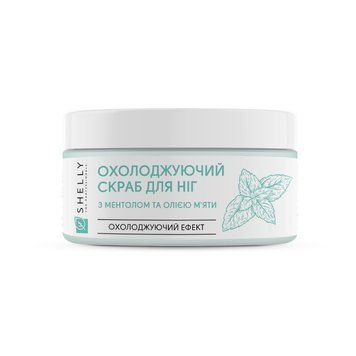 Chłodzący peeling do st&oacute;p z mentolem i olejkiem miętowym Shelly 200 g