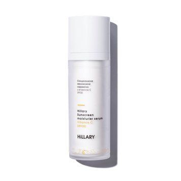 Солнцезащитная увлажняющая сыворотка с витамином С SPF30 Sunscreen moisturier serum Vitamin C SPF30 Hillary 30 мл