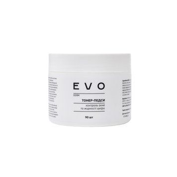Тонер-педси для контролю акне та жирності шкіри EVO derm 90 шт