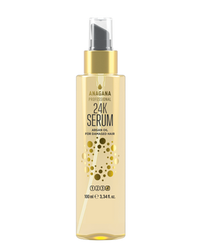 24K Fluid z olejkiem arganowym do włos&oacute;w zniszczonych 24K SERUM olejek arganowy do włos&oacute;w zniszczonych ANAGANA 100 ml