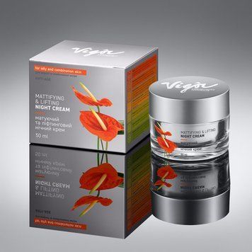 Mattifying and lifting night face cream Asia Vigor 50 ml