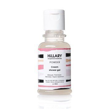 Натуральный крем-гель для душа POWDER Cream Shower Gel Hillary 35 мл