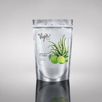 Nawilżająca maska ​​alginatowa Aloe vera i Lemon Vigor 50 g