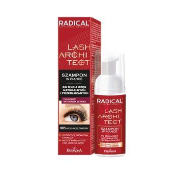 Shampoo-foam for natural and extended eyelashes Radical Lash Architect Farmona 50 ml