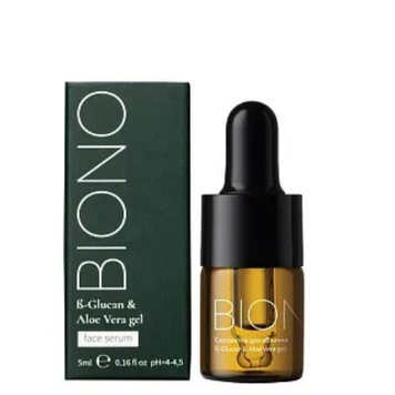 Intensywnie nawilżające serum z beta-glukanem i żelem aloesowym Biono 5 ml