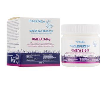 Maska do włos&oacute;w seria Odbudowa i zdrowie Omega 3-6-9 Pharmea 200 ml