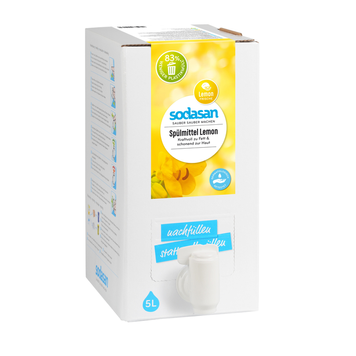 Organic liquid concentrate Lemon for washing dishes SODASAN 5 l