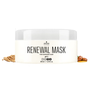 Маска Відновлення для пошкодженого ламкого волосся RENEWAL MASK ANAGANA 200 мл