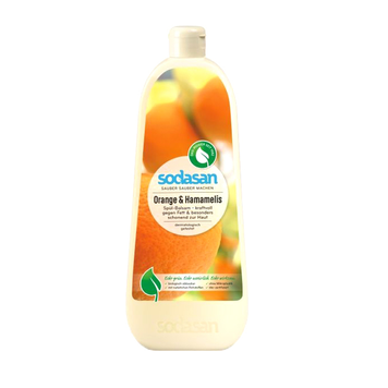 Organic balsam-concentrate Orange for washing dishes SODASAN 1 l