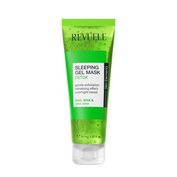 Маска-детокс для обличчя нічна Зелена Sleeping Gel Mask Revuele 80 мл