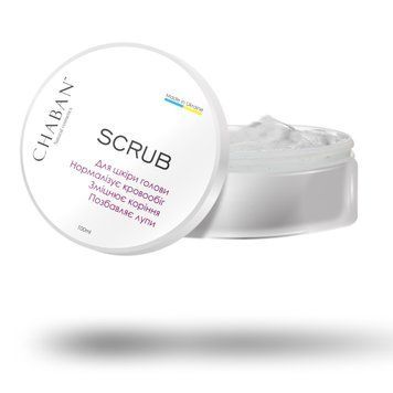 Peeling do sk&oacute;ry głowy tłustej normalizujący krążenie krwi i wzmacniający korzenie Chaban 100 ml