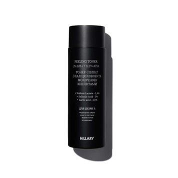 Tonik peelingujący z kwasami salicylowym i mlekowym Tonik peelingujący 2% BHA + 8,2% ANA Hillary 100 ml