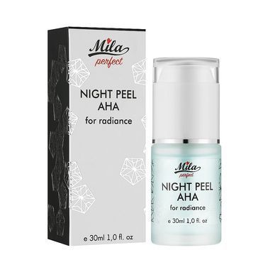 Ночной AHA пилинг для сияния кожи рН 4,0 AHA peel Mila perfect 30 мл