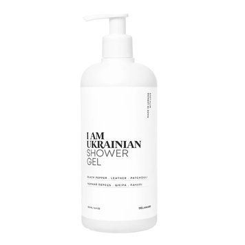 Żel pod prysznic o zapachu czarnego pieprzu, sk&oacute;ry, paczuli I AM UKRAINIAN DeLaMark 500 ml